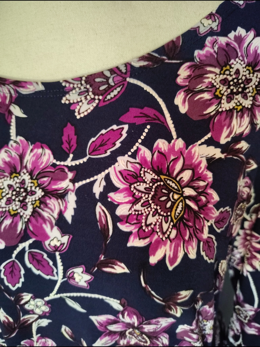 Signature By Robbie Bee Purple Floral Faux Wrap Maxi Dress Office wear Summer Me - Picture 2 of 11